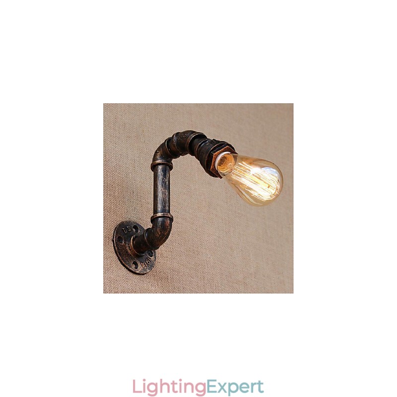 Nostalgia Simple Water Pipe Decorative Small Wall Lamp Wall Light