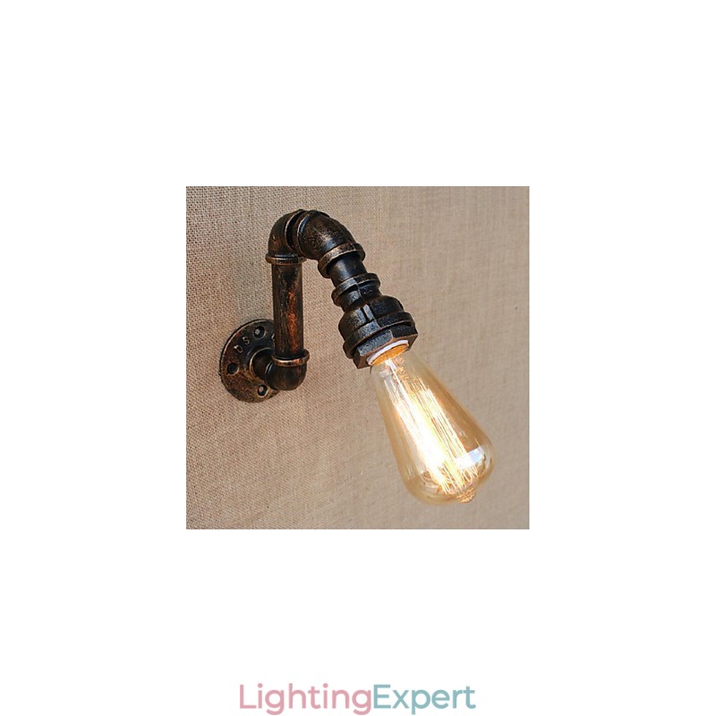 Nostalgia Simple Water Pipe Decorative Small Wall Lamp Wall Light