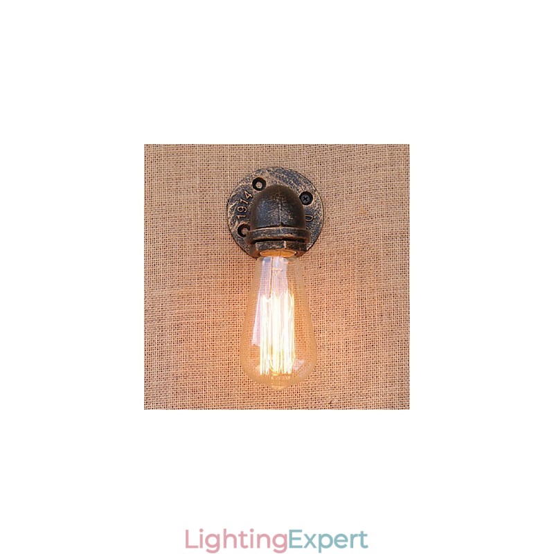 Nostalgia Simple Water Pipe Decorative Small Wall Lamp Wall Light