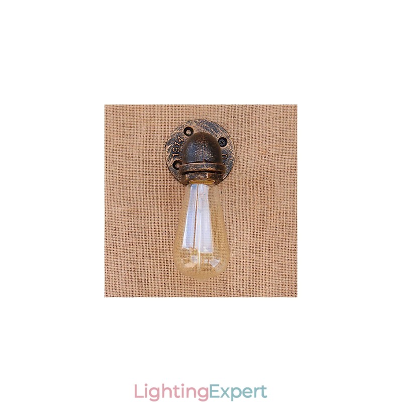 Nostalgia Simple Water Pipe Decorative Small Wall Lamp Wall Light