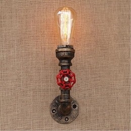 Nostalgia Simple Water Pipe Decorative Small Wall Lamp Wall Light