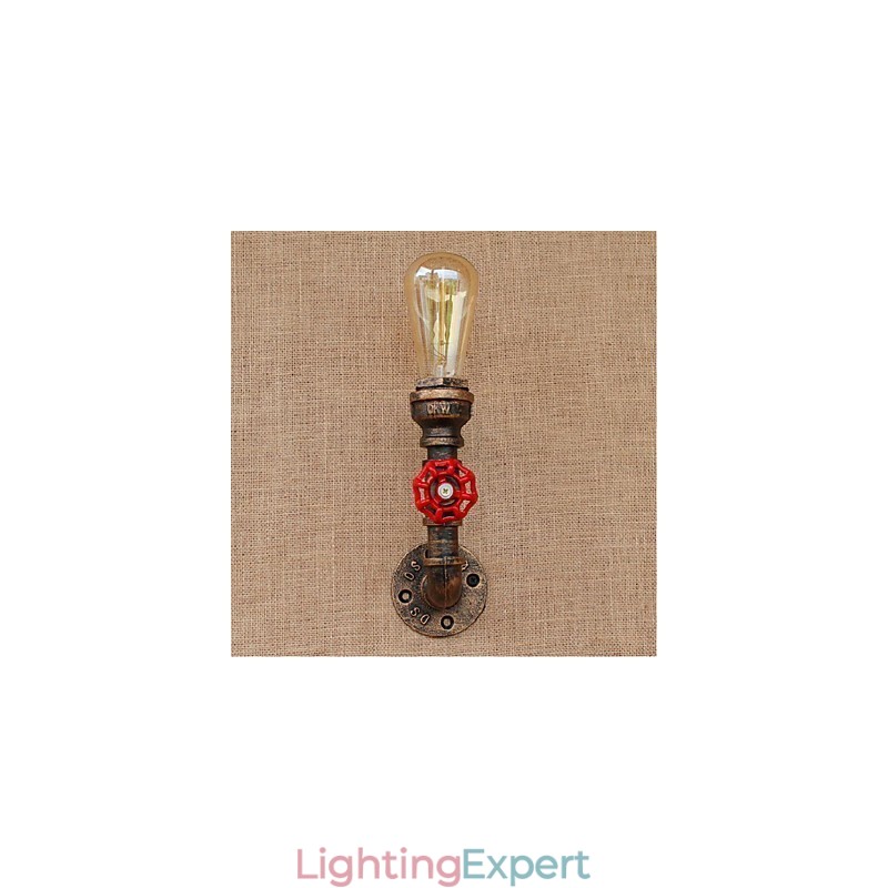 Nostalgia Simple Water Pipe Decorative Small Wall Lamp Wall Light