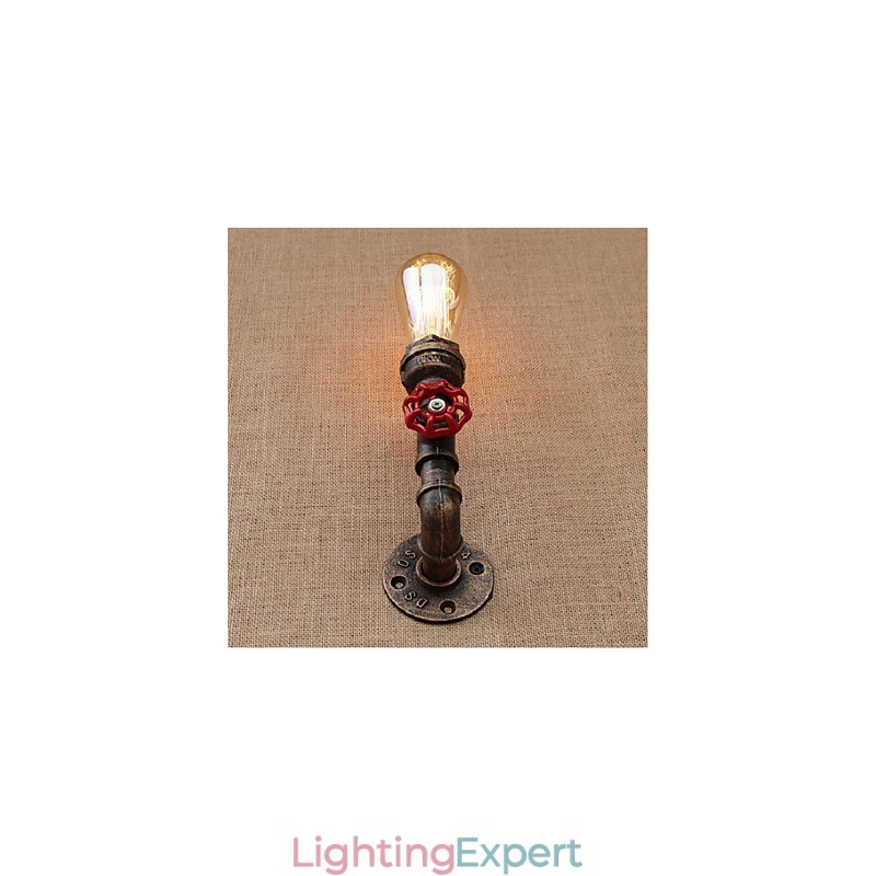Nostalgia Simple Water Pipe Decorative Small Wall Lamp Wall Light