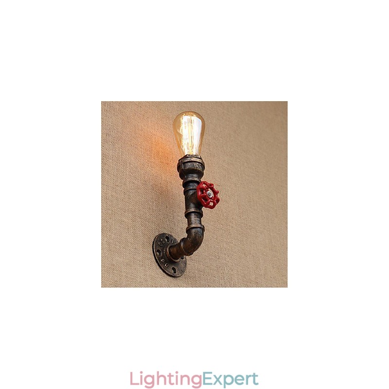 Nostalgia Simple Water Pipe Decorative Small Wall Lamp Wall Light