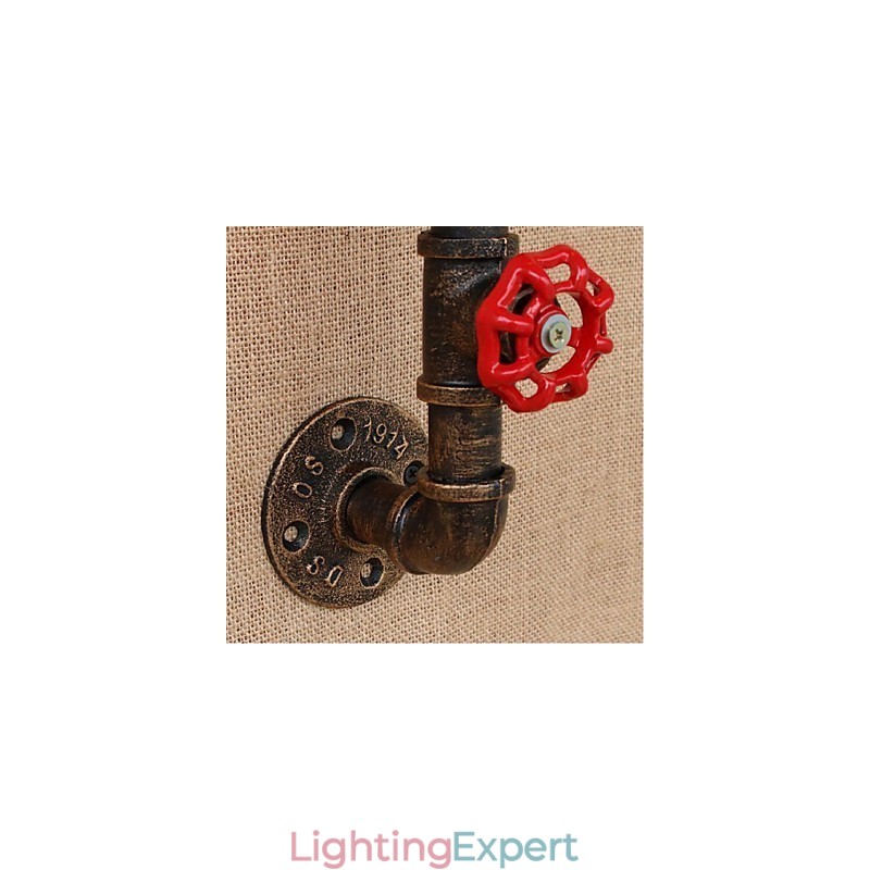 Nostalgia Simple Water Pipe Decorative Small Wall Lamp Wall Light