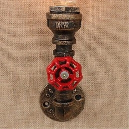 Nostalgia Simple Water Pipe Decorative Small Wall Lamp Wall Light