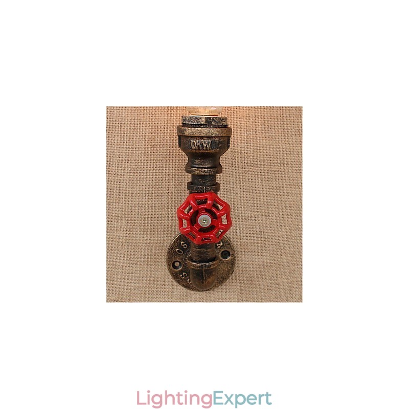 Nostalgia Simple Water Pipe Decorative Small Wall Lamp Wall Light