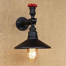 Rustic Lodge Painting Feature for Ambient Light Wall Sconces Wall Light Black