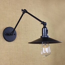 Rustic Lodge Painting Feature for Mini Style Swing Arm Downlight Wall Sconces