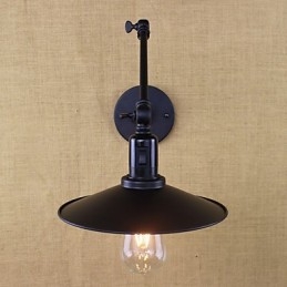 Rustic Lodge Painting Feature for Mini Style Swing Arm Downlight Wall Sconces