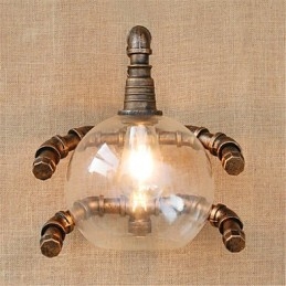 Rustic Lodge Country Antique Brass Feature for Ambient Light Wall Sconces Wall Light