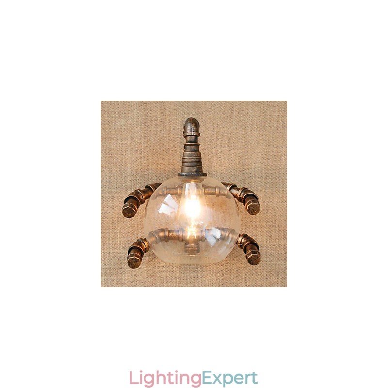 Rustic Lodge Country Antique Brass Feature for Ambient Light Wall Sconces Wall Light