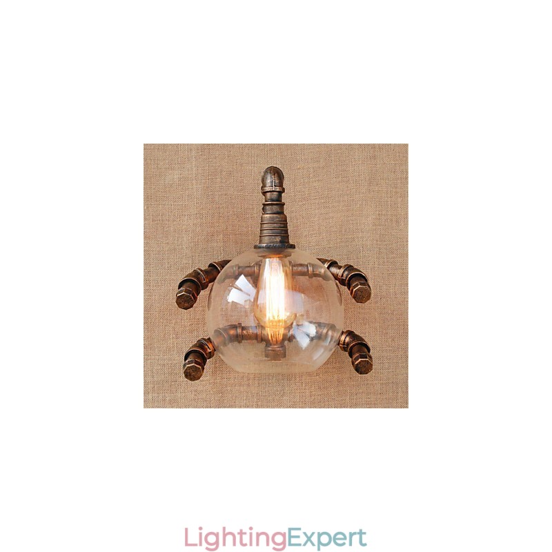 Rustic Lodge Country Antique Brass Feature for Ambient Light Wall Sconces Wall Light