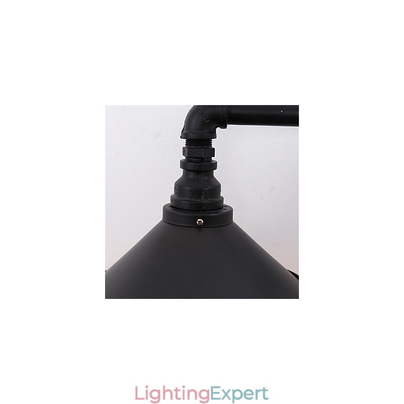 2 Heads Retro Industrial Pipe Wall Lights Simple Loft Black Metal Dining Room Kitchen Bar Cafe Decoration lighting