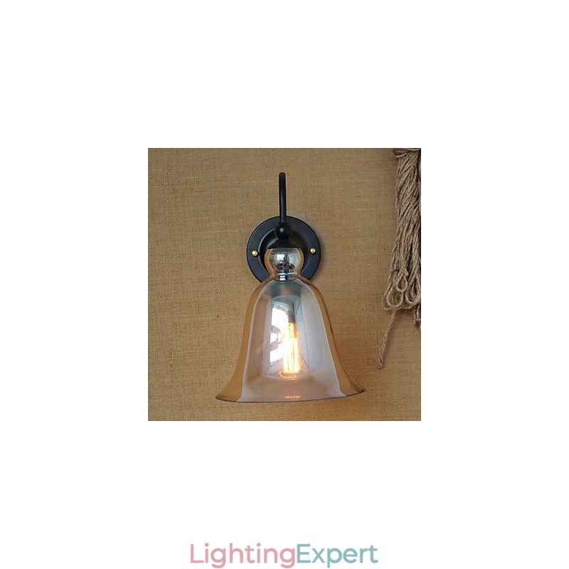 American Rural Countryside Minimalist Living Room Hallway Decorated Glass Wall Sconce