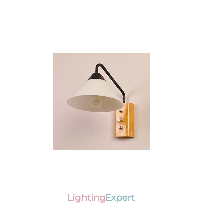 Japanese Korean Aisle Porch Stairs Bedroom Bedside Lamp Wall Lamp Glass Wood