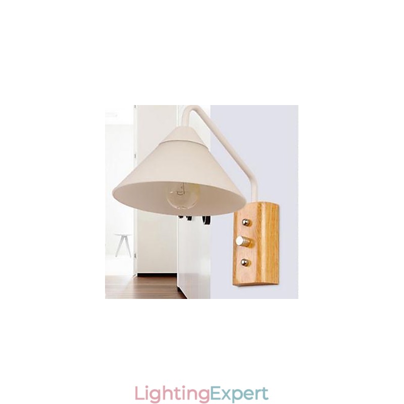 Japanese Korean Aisle Porch Stairs Bedroom Bedside Lamp Wall Lamp Glass Wood