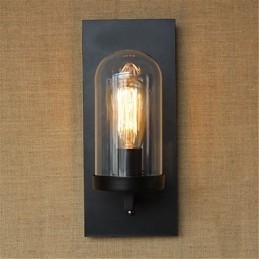 Rustic Lodge Country Retro Painting Feature for Eye Protection Ambient Light Wall Sconces