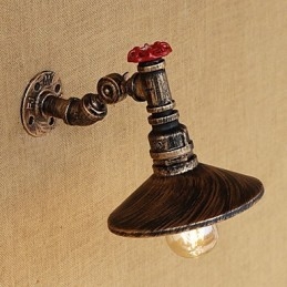 Country Retro Painting Feature for Mini Style Rotatable Light Swing Arm Lights Wall Light