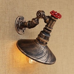 Country Retro Painting Feature for Mini Style Rotatable Light Swing Arm Lights Wall Light