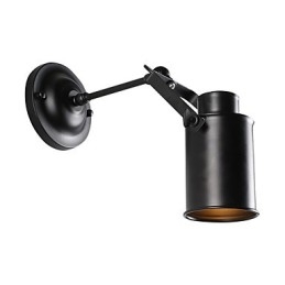 Vintage Black Metal Loft Wall Sconce Living Room Dining Room Hallway Cafe Bars Bar Wall Lamp