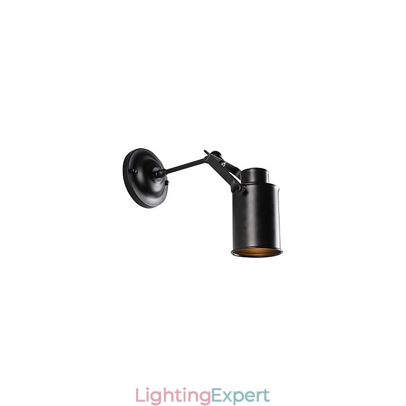 Vintage Black Metal Loft Wall Sconce Living Room Dining Room Hallway Cafe Bars Bar Wall Lamp