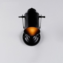 Vintage Black Metal Loft Wall Sconce Living Room Dining Room Hallway Cafe Bars Bar Wall Lamp