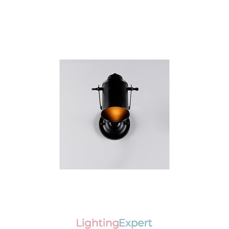Vintage Black Metal Loft Wall Sconce Living Room Dining Room Hallway Cafe Bars Bar Wall Lamp