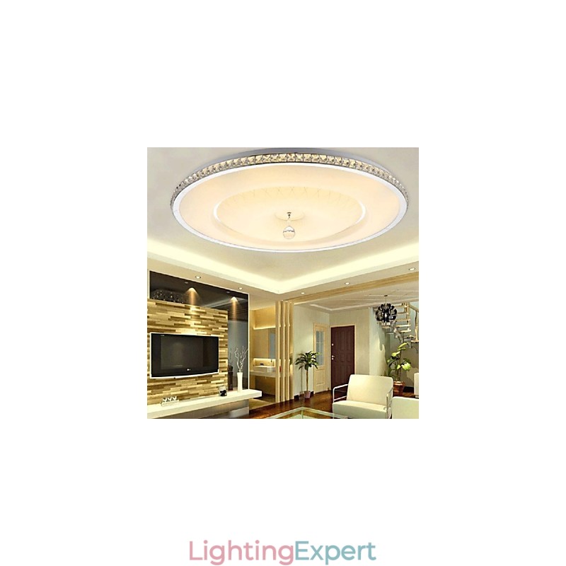 Flush Mount Crystal Modern Contemporary Metal Metal