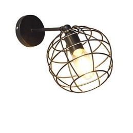 Bricks Hollow Round Iron Wall Lamp Dumb Black American Decoration Lightsaber Lamp On Wall