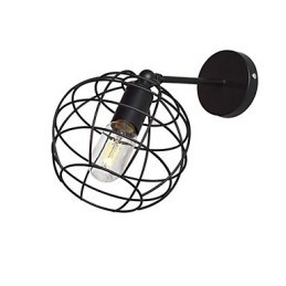 Bricks Hollow Round Iron Wall Lamp Dumb Black American Decoration Lightsaber Lamp On Wall