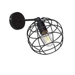 Bricks Hollow Round Iron Wall Lamp Dumb Black American Decoration Lightsaber Lamp On Wall