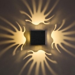 Modern Light Aluminum Flush Mount Wall Lamp Decorate Wall Lights