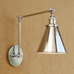 Modern Contemporary Retro Electroplated Feature for Swing Arm Eye Protection Ambient Light