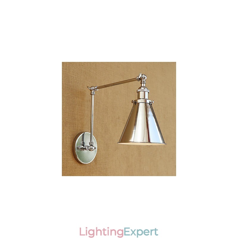 Modern Contemporary Retro Electroplated Feature for Swing Arm Eye Protection Ambient Light
