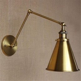 Modern Contemporary Retro Electroplated Feature for Swing Arm Eye Protection Ambient Light