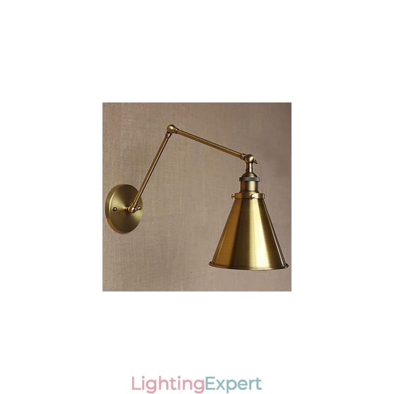 Modern Contemporary Retro Electroplated Feature for Swing Arm Eye Protection Ambient Light