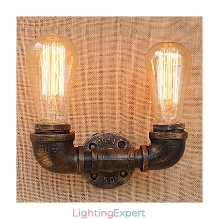 Country Retro Painting Feature for Mini Style Ambient Light Wall Sconces Wall Light