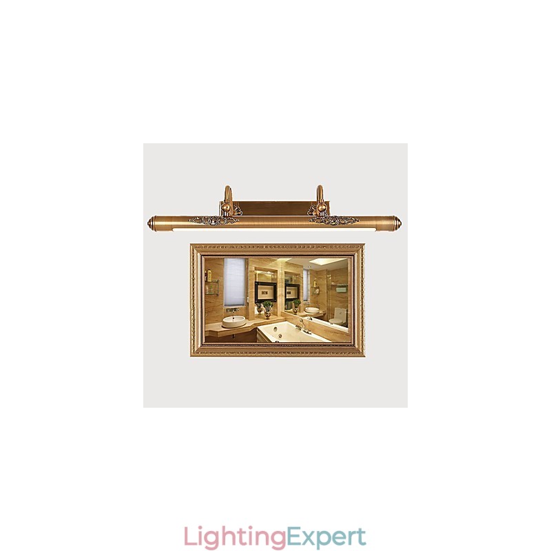 Mirror Lamp Integrated Modern Contemporary Traditional Classic Rustic Lodge Vintage Antique Brass