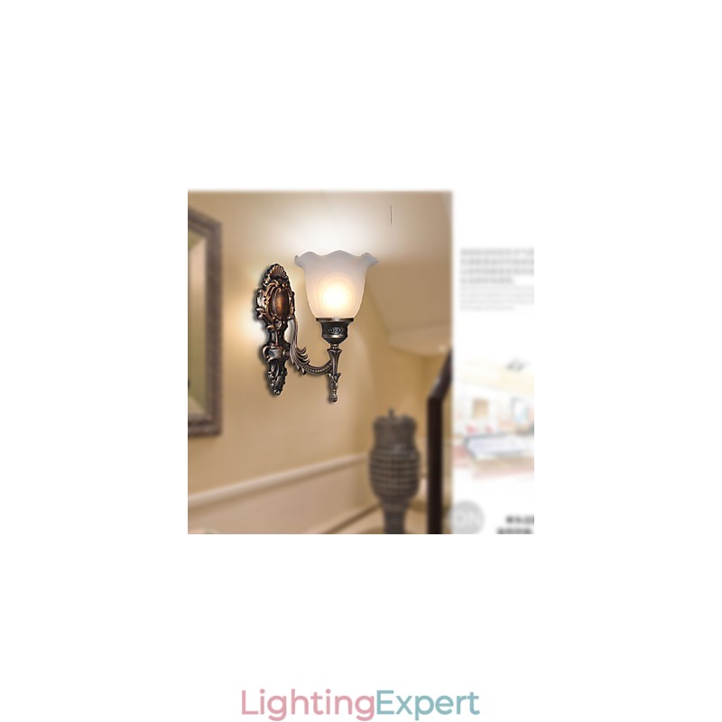 European Style Retro Wall Lamp Hotel Corridor Lamp Corridor light Mirror Front lamp Single Head Bedside Lamp