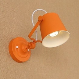 Painted Steel Wall Lamp Dumb Black American Coffee Decoration Retro Wall Light Lightsaber Lamp On Wall