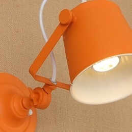 Painted Steel Wall Lamp Dumb Black American Coffee Decoration Retro Wall Light Lightsaber Lamp On Wall