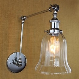 Country Retro Electroplated Feature for Mini Style Eye Protection Ambient Light Swing Arm Lights Wall