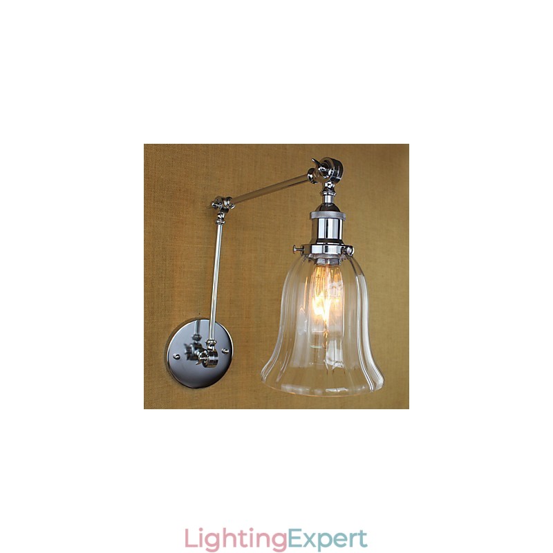 Country Retro Electroplated Feature for Mini Style Eye Protection Ambient Light Swing Arm Lights Wall