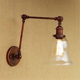 Country Retro Electroplated Feature for Mini Style Eye Protection Ambient Light Swing Arm Lights Wall