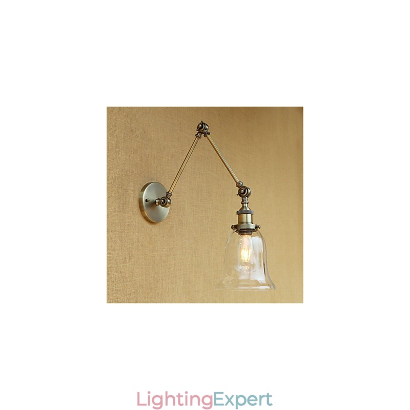 Country Retro Electroplated Feature for Mini Style Eye Protection Ambient Light Swing Arm Lights Wall