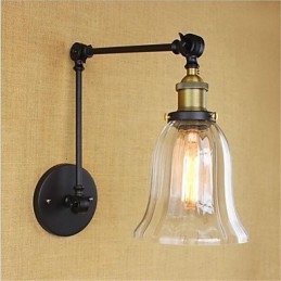 Country Retro Electroplated Feature for Mini Style Eye Protection Ambient Light Swing Arm Lights Wall