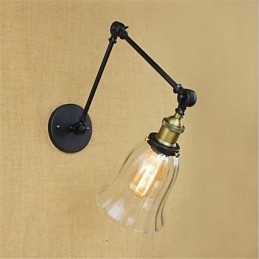 Country Retro Electroplated Feature for Mini Style Eye Protection Ambient Light Swing Arm Lights Wall