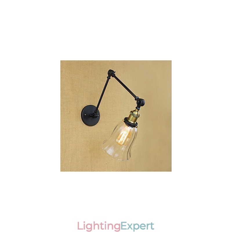 Country Retro Electroplated Feature for Mini Style Eye Protection Ambient Light Swing Arm Lights Wall