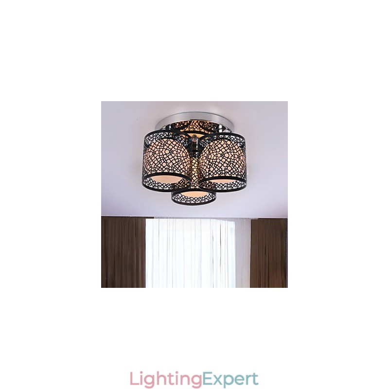 Modern Contemporary Painting Metal Flush Mount